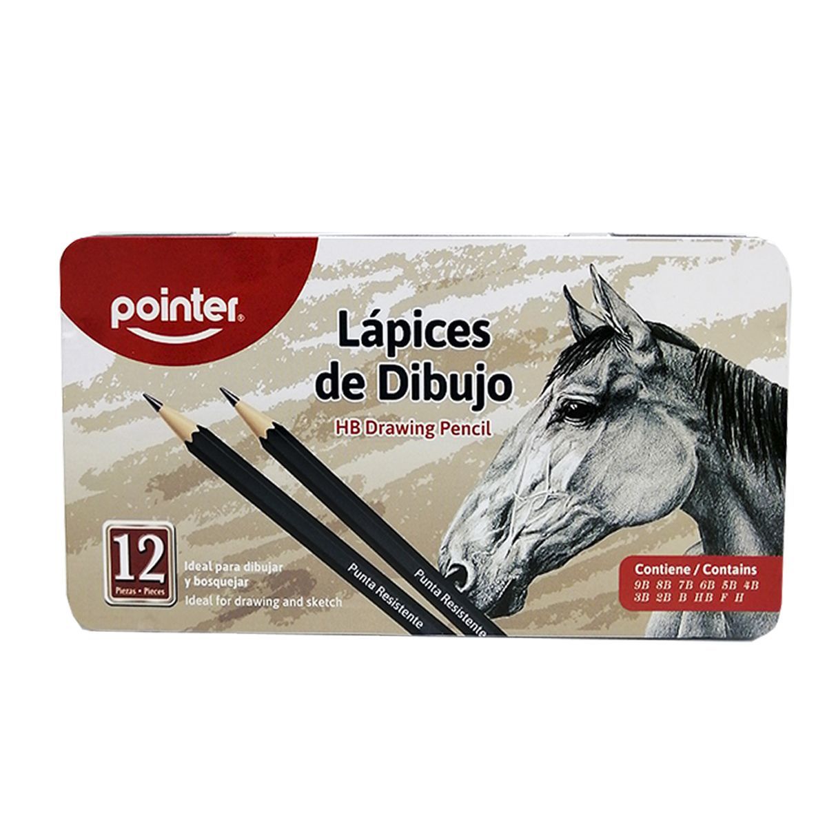POINTER - Set De Lapices De Dibujo Graduados X 12 Unds Pointer.