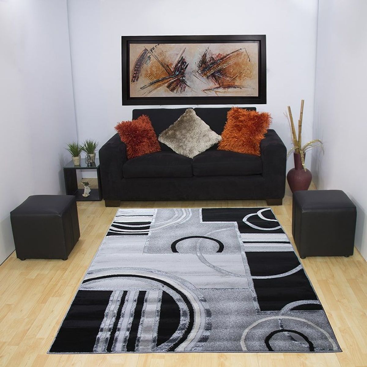 MITAPETE COM - Alfombra Tapete  Turquia Gris  120 X 170cms