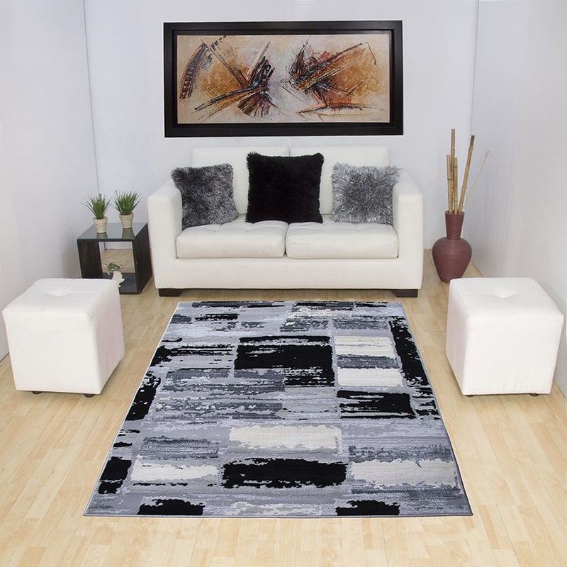 MITAPETE COM - Alfombra Tapete  Turquia Gris  120 X 170cms