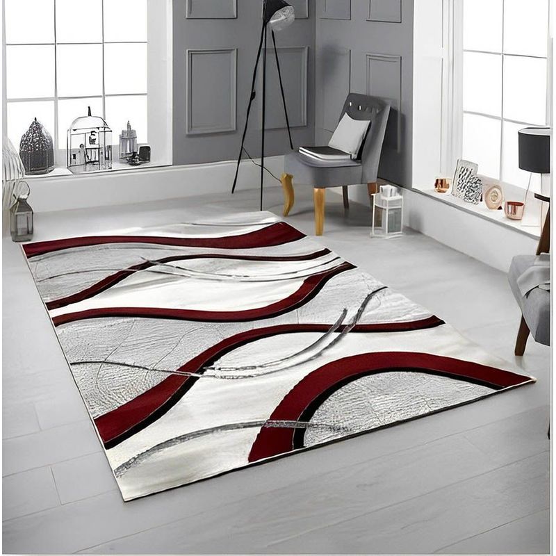 MITAPETE COM - Alfombra Tapete Pie de Cama Turquia Rojo 60 X 110cms