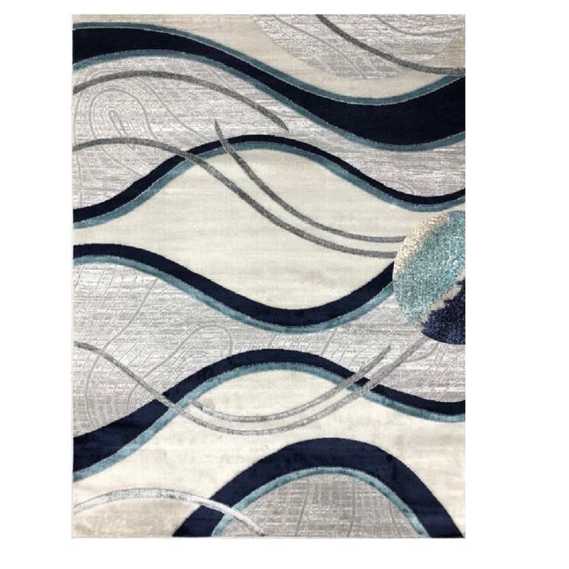 MITAPETE COM - Alfombra Tapete Pie de Cama Turquia Azul 60 X 110cms