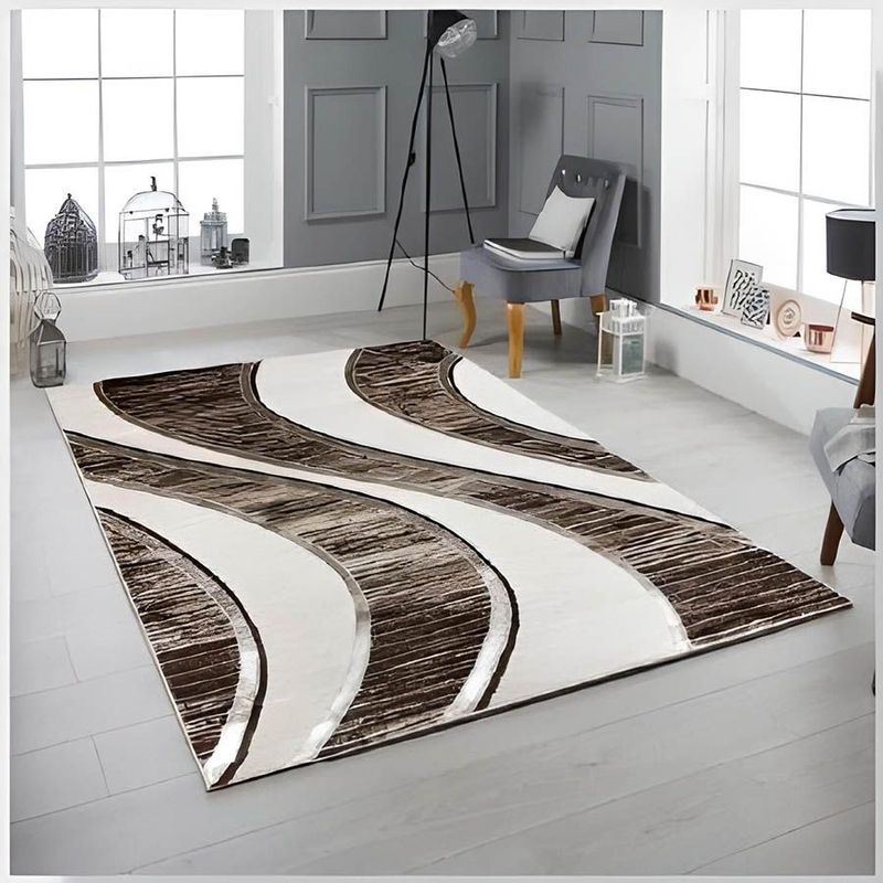 MITAPETE COM - Alfombra Tapete Pie de Cama Turquia Café 60 X 110cms
