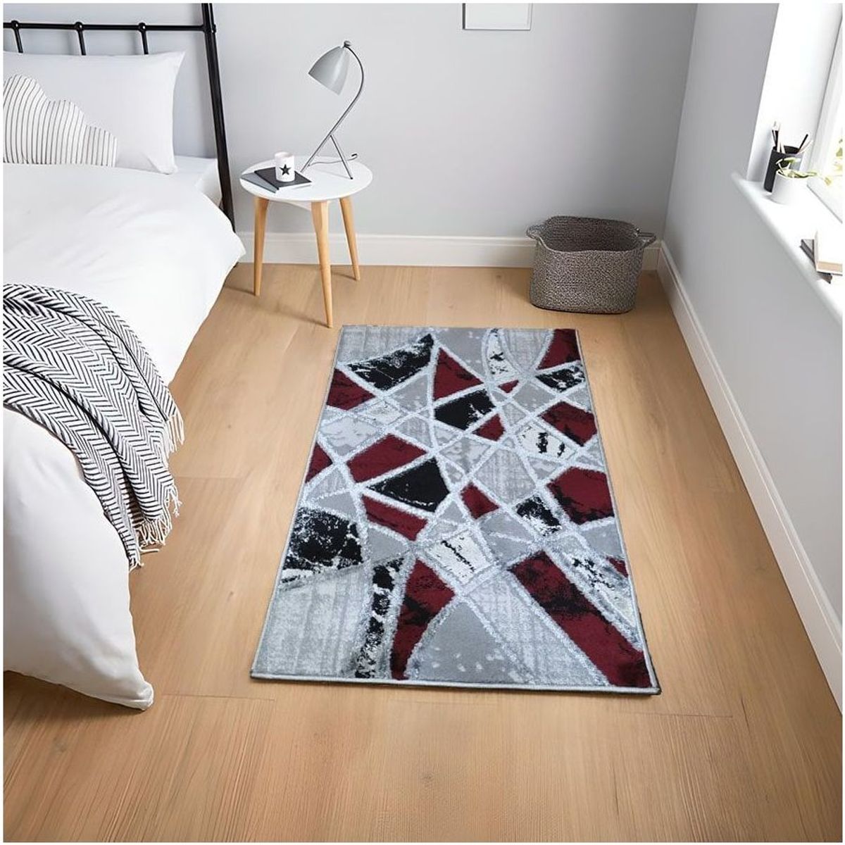 MITAPETE COM - Alfombra Tapete Pie de Cama Turquia Rojo 60 X 110cms