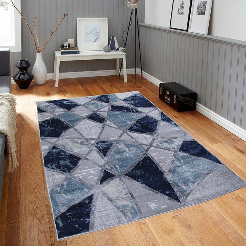 MITAPETE COM - Alfombra Tapete Pie de Cama Turquia Azul 60 X 110cms