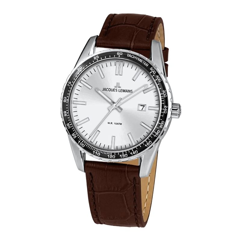JACQUES LEMANS - Reloj hombre cafe JL con 5 Complementos Premium