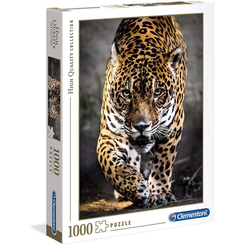 CLEMENTONI - Rompecabezas 1000 Piezas Adulto Jaguar Animales Clementoni