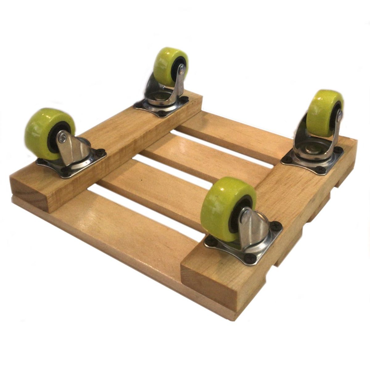 P&R APRECIOSDEREMATE - Base con Ruedas para Matera 20x20cm  soporte cuadrado Madera