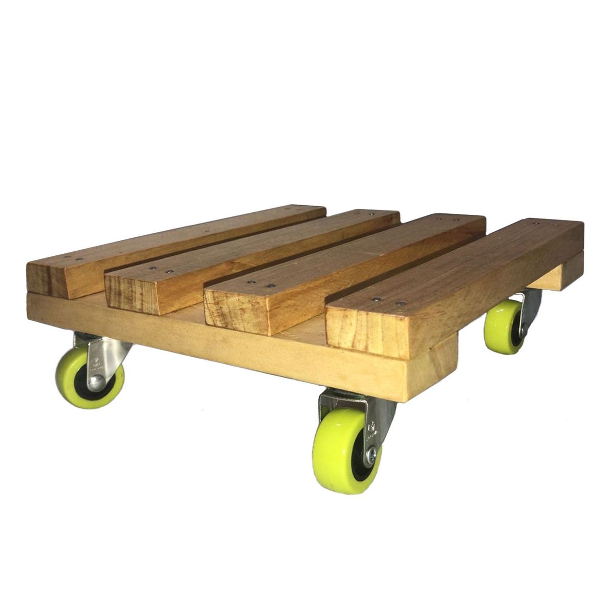 P&R APRECIOSDEREMATE - Base con Ruedas para Matera 25x25cm  soporte cuadrado Madera