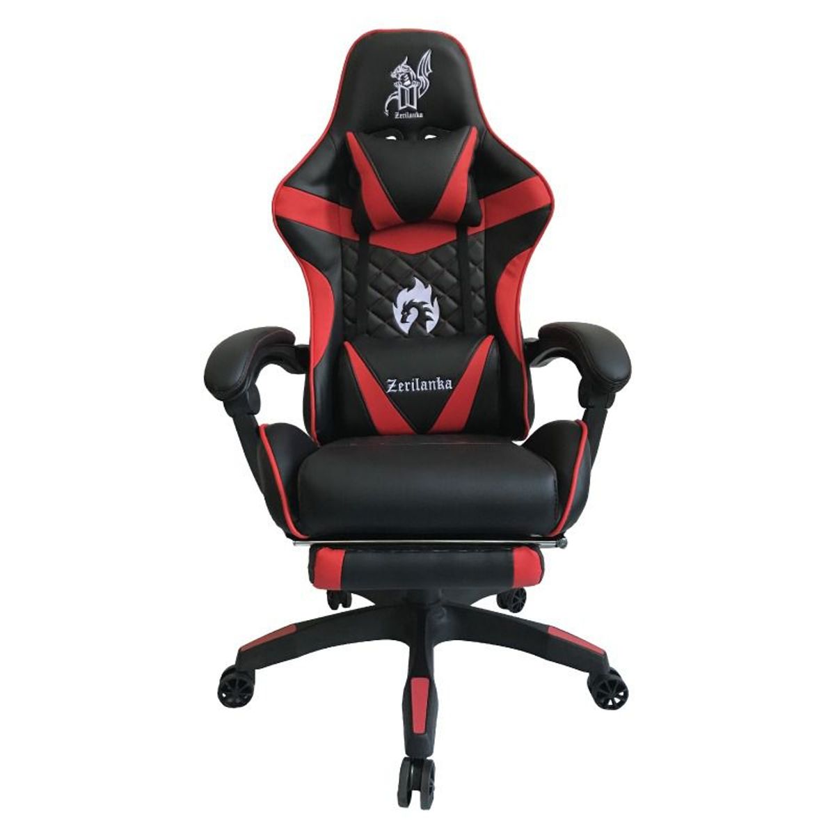 ZER - SILLA GAMER ERGONIMICACON  REPOSAPIES 2 COJINES 150° UMEKO - ROJA.