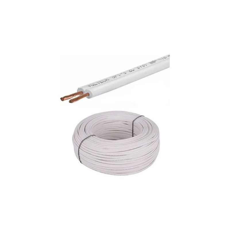 ZER - CABLE DUPLEX 2 X 12 BLANCO 100 METROS ALEACION