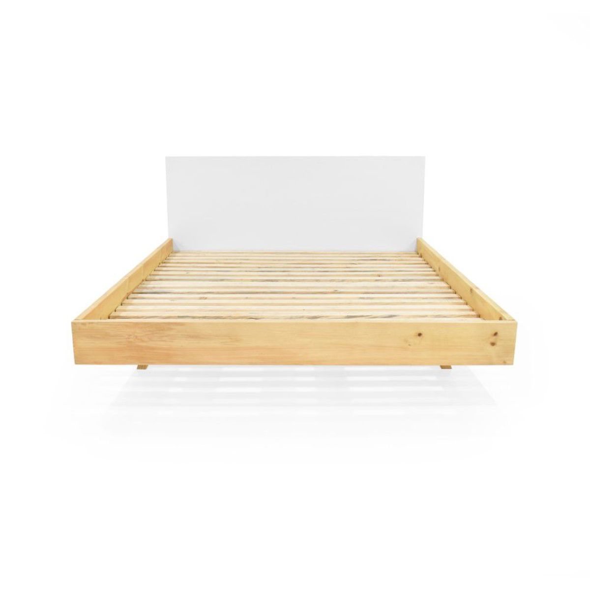 VENECIA - Cama Lanus Queen Blanco - Natural