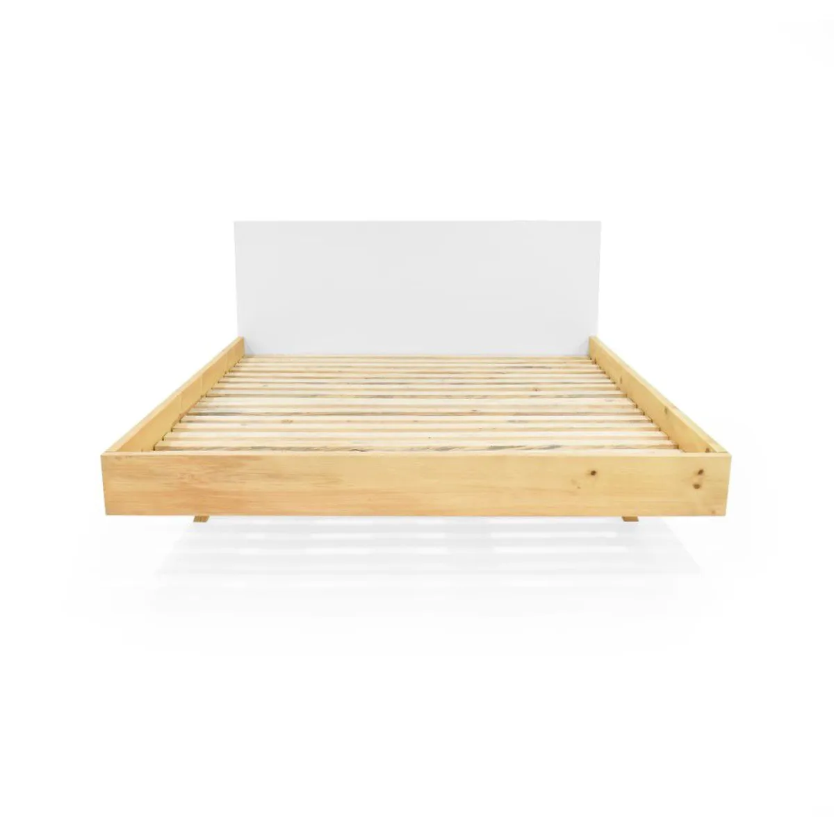 VENECIA - Cama Lanus Queen Blanco - Natural