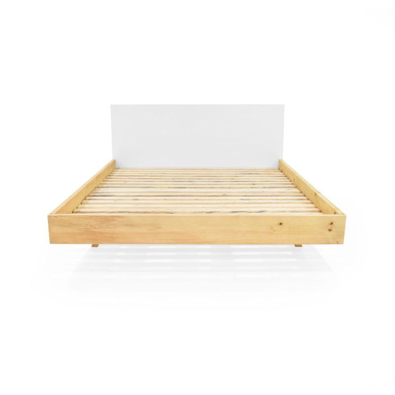 VENECIA - Cama Lanus Queen Blanco - Natural