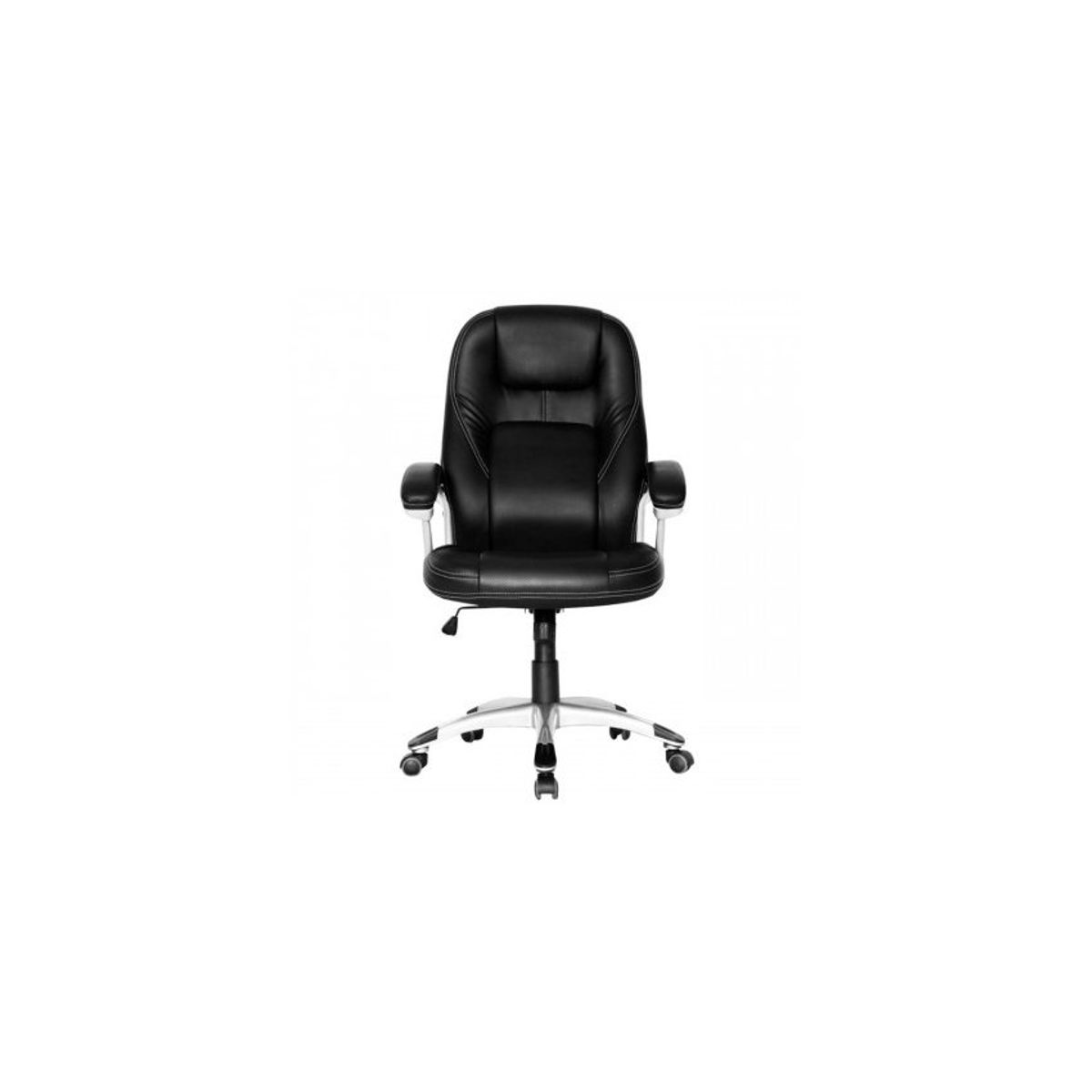 ZER - Silla estocolmo alta  base nylon  y asiento en cuero sintetico