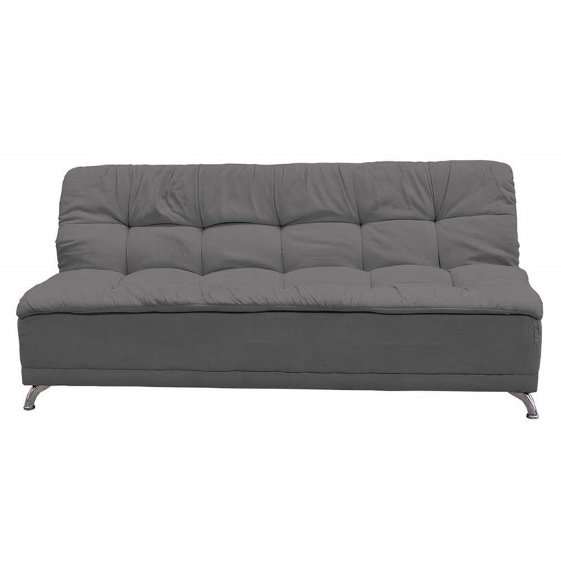 SOFA MARKET - Sofa Cama Blis 3 Puestos Tela Gris