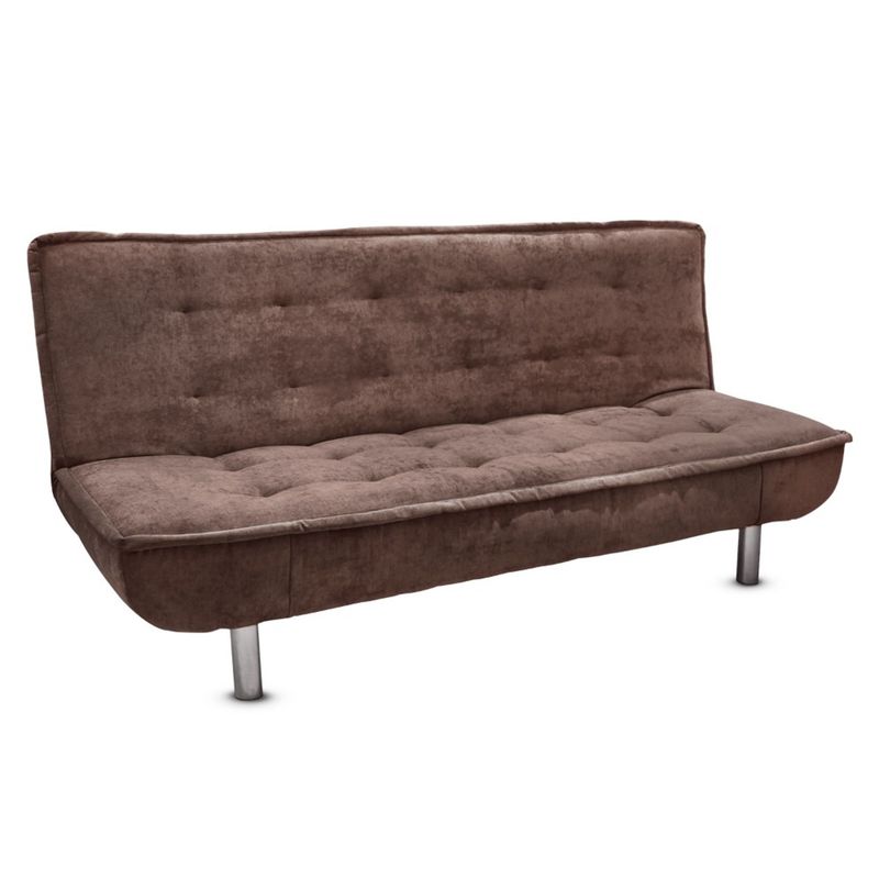 SOFA MARKET - Sofa Cama Lotto 3 Puestos Tela Cafe