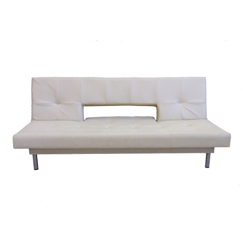 SOFA MARKET - Sofa Cama Space Clic Clac Ecocuero Blanco