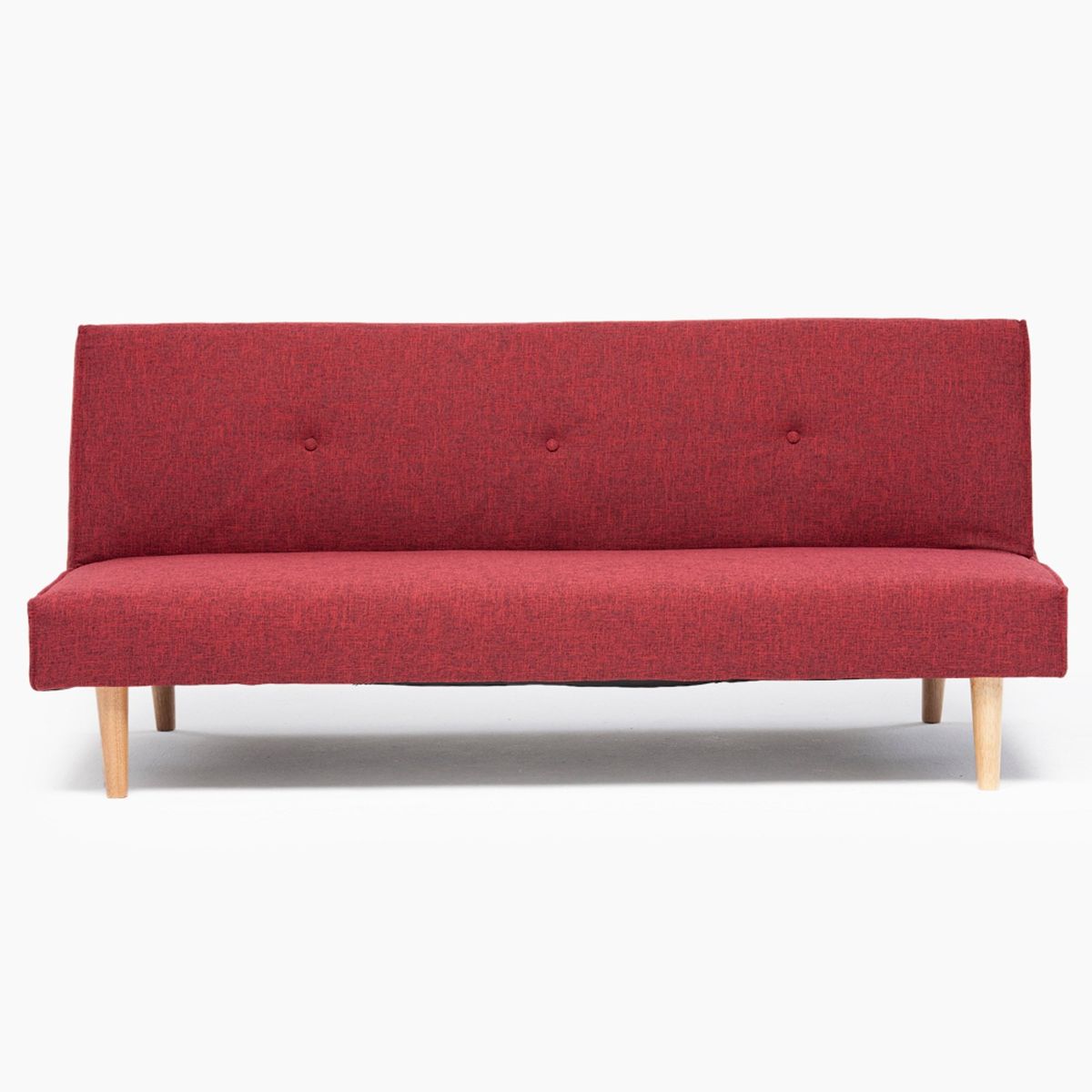 SOFA MARKET - Sofa Cama Tommy 3 Puestos Tela Rojo