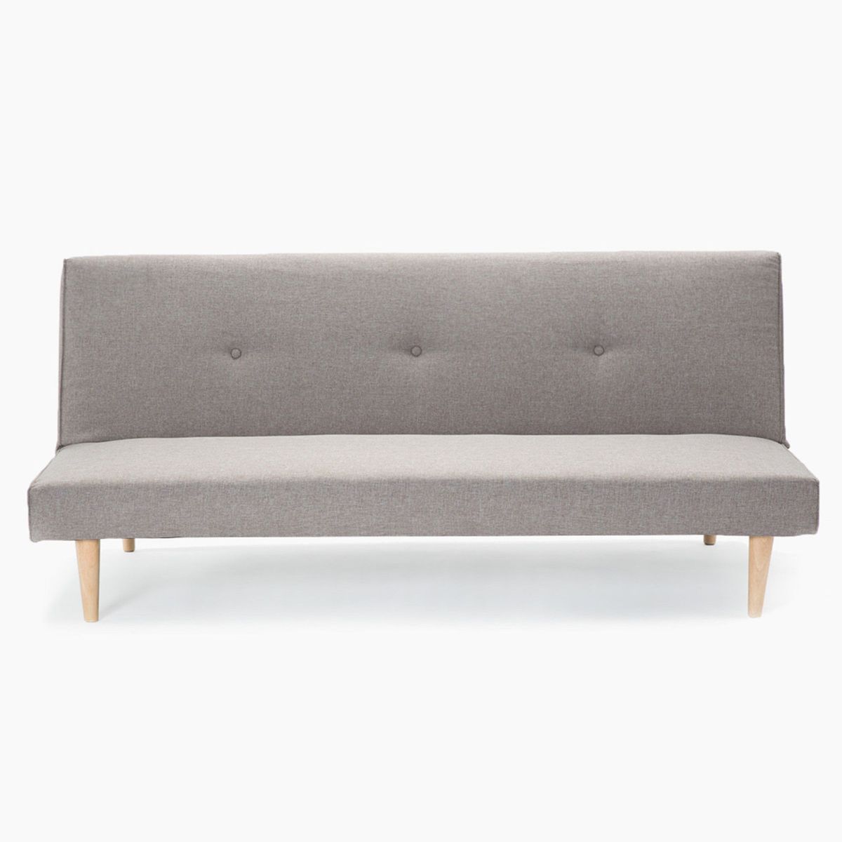 SOFA MARKET - Sofa Cama Tommy 3 Puestos Tela Gris