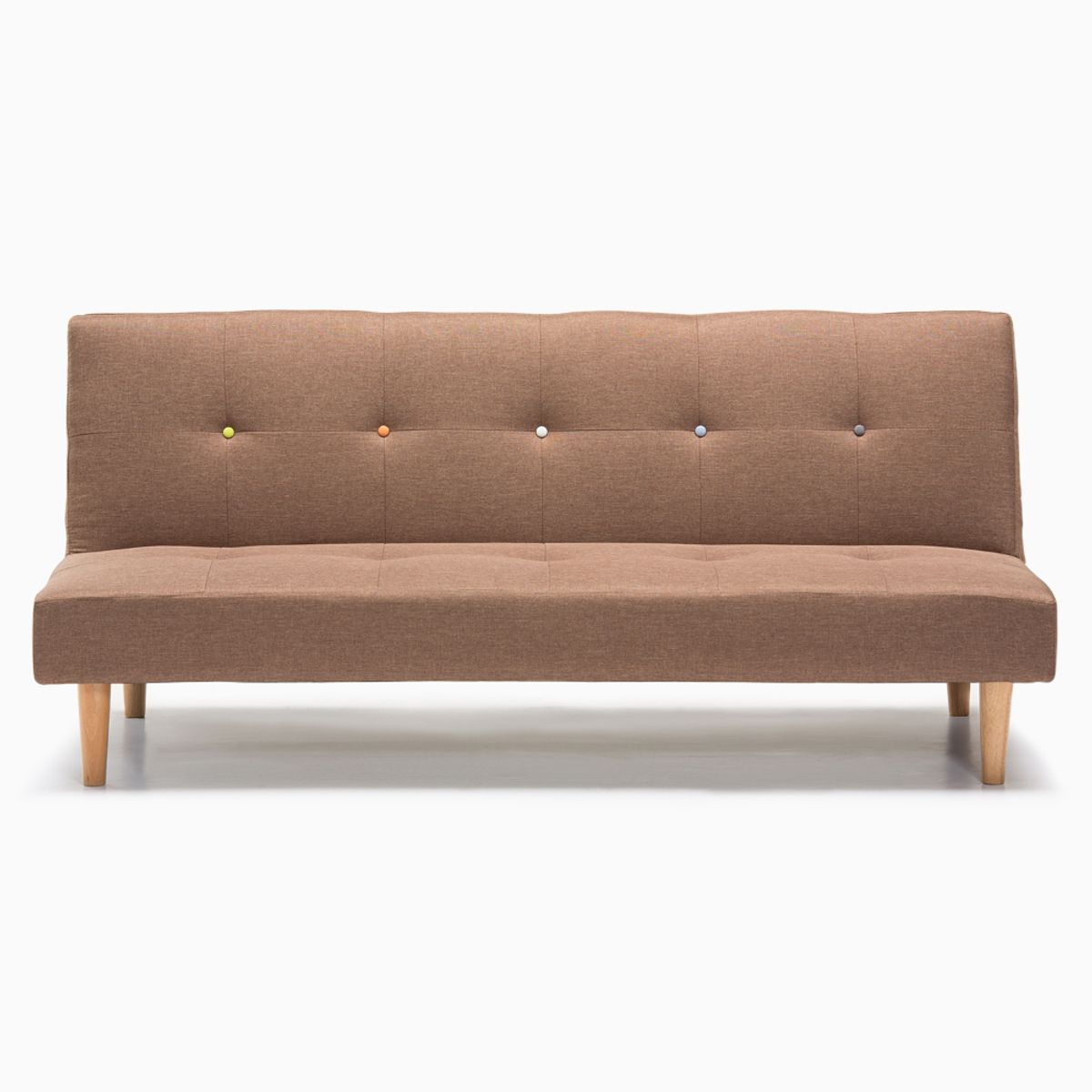 SOFA MARKET - Sofa Cama Harry 3 Puestos Tela Cafe