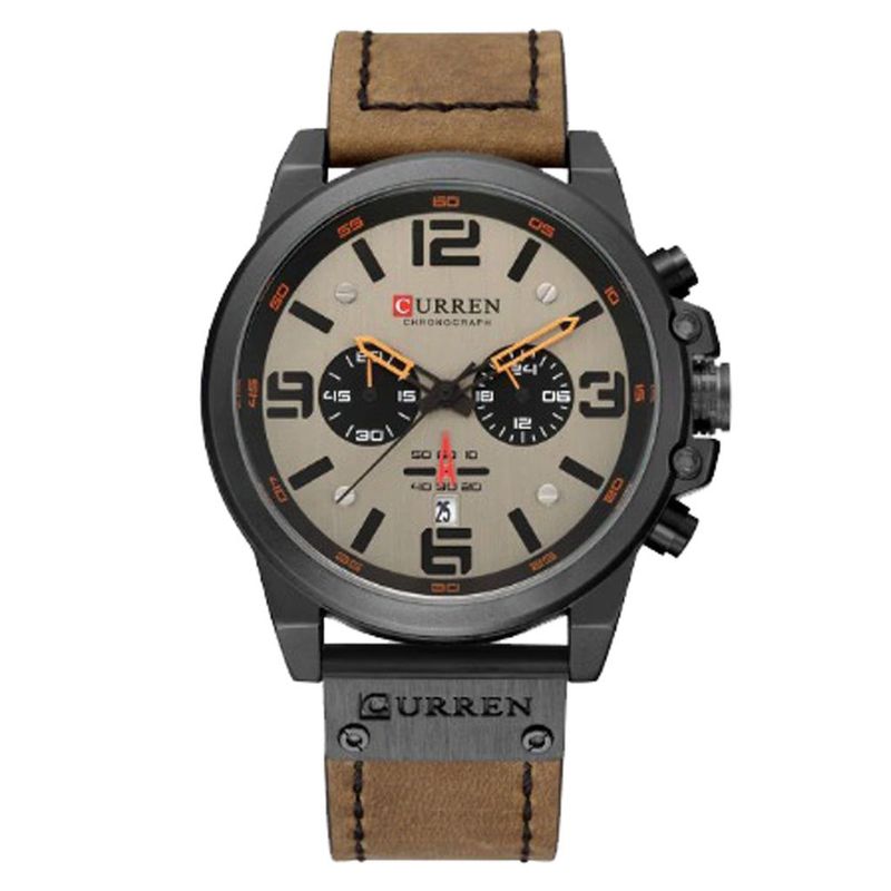 CURREN - RELOJ CURREN 8314 MARRON MILITAR CASUAL