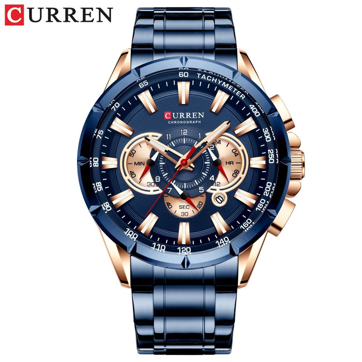 CURREN - RELOJ CURREN 8363 AZUL SUIT DORADO