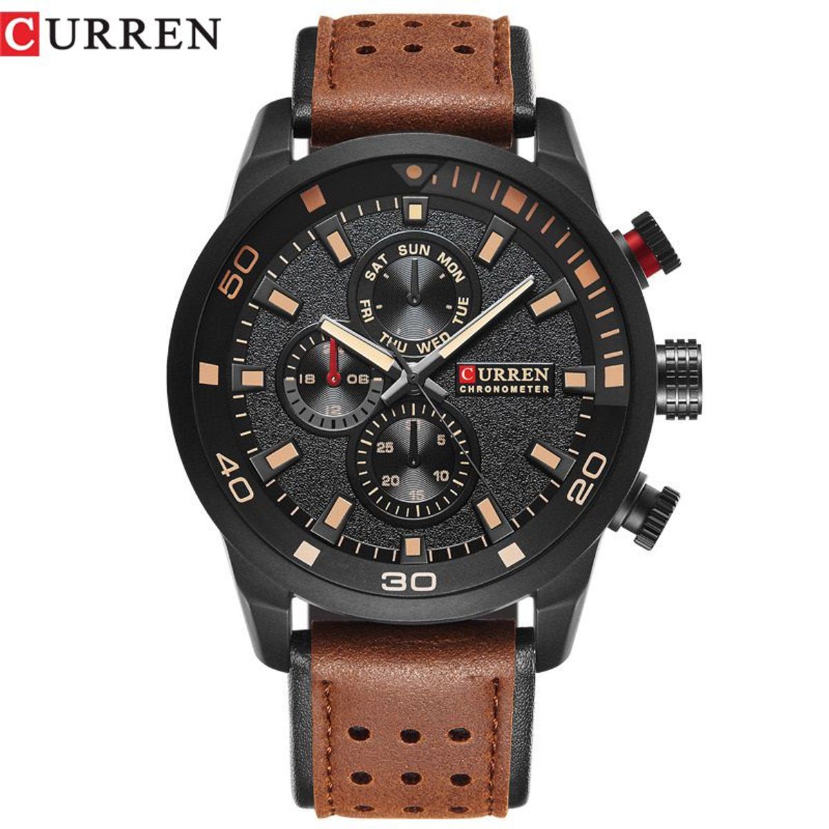 CURREN - RELOJ CURREN 8250 MARRON SUITE NEGRO