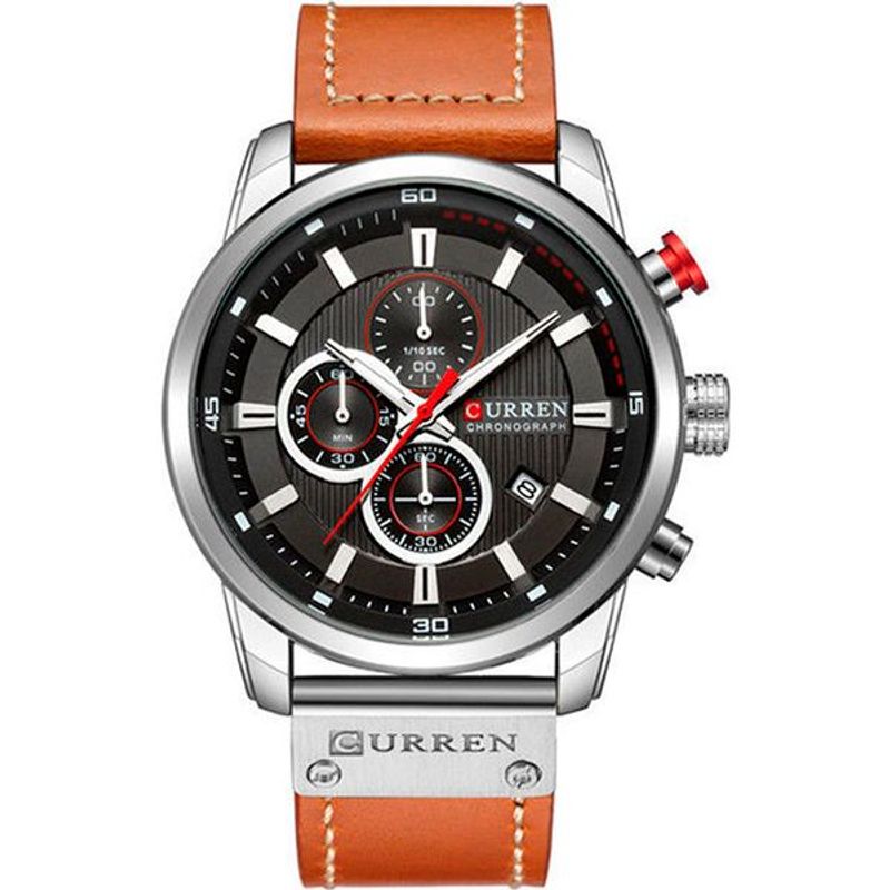 CURREN - RELOJ CURREN 8291 MARRON NEGRO CASUAL
