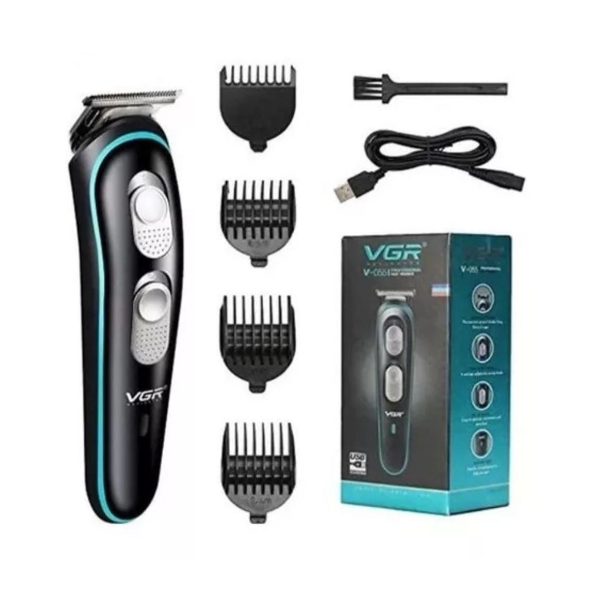 VGR - Maquina Peluquera Barbera Inalámbrica V-055