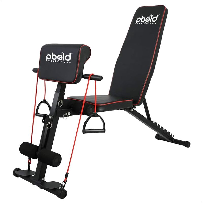 PBOLD - Banco Multifuncional Gym Pesas Para Hacer Ejercicio Pecho