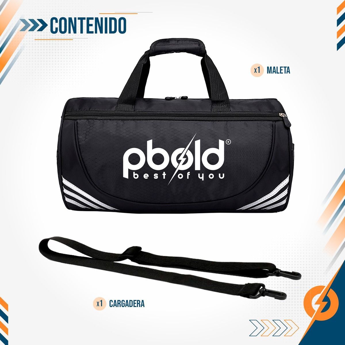 PBOLD - Maletin Tula Morral Bolso Maleta Gimnasio Gym Deportiva