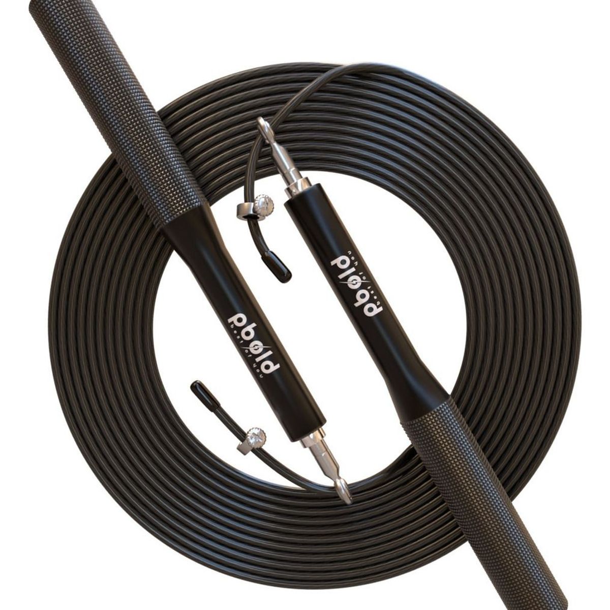 PBOLD - Lazo Laso Crossfit Cuerda Para Saltar Jump Rope Cardio Negro