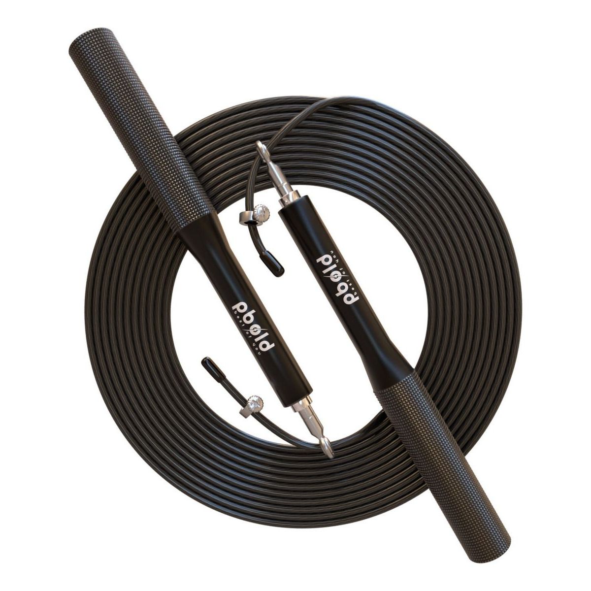 PBOLD - Lazo Laso Crossfit Cuerda Para Saltar Jump Rope Cardio Negro