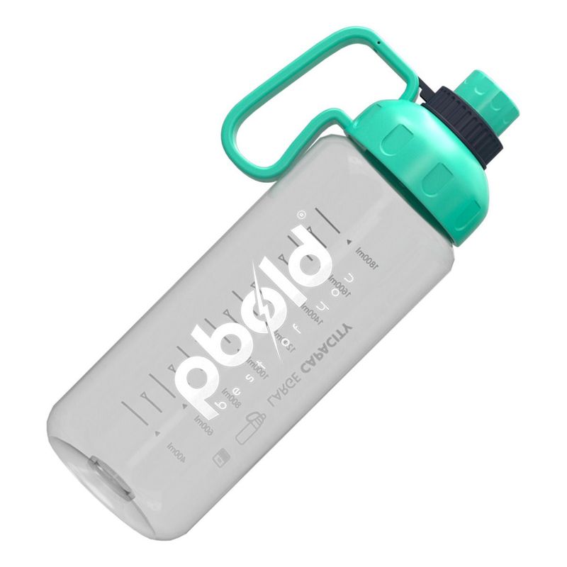 PBOLD - Botella Termo De Agua Gym Gimnasio Pbold Con Medicion Verde