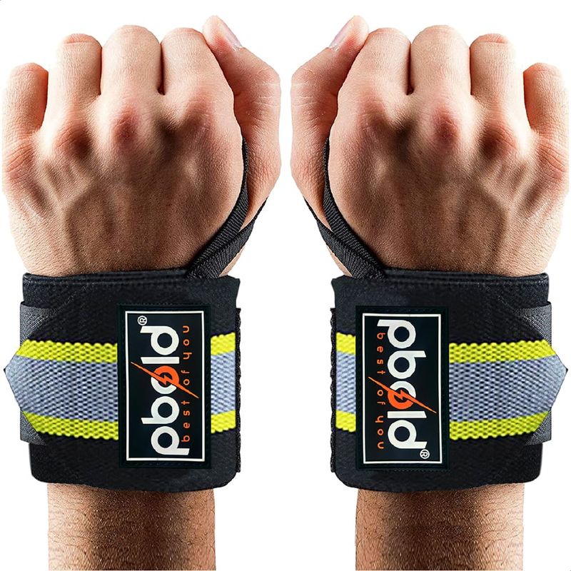 PBOLD - Par Muñequeras Strap Pesas Mancuernas Barras Gimnasio Gym