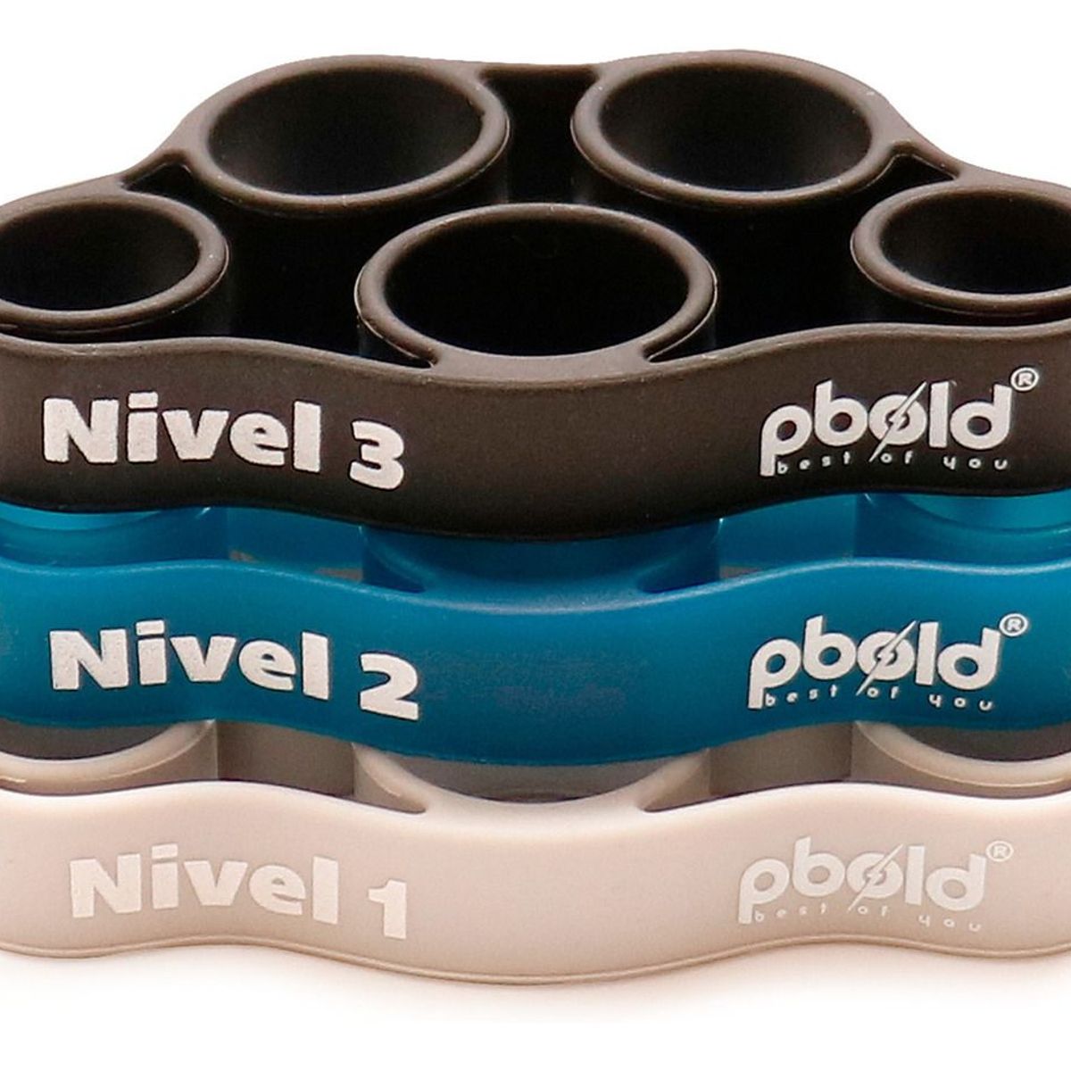PBOLD - Set Fortalecimiento Fuerza Terapia Ejercicios Dedos Mano X3