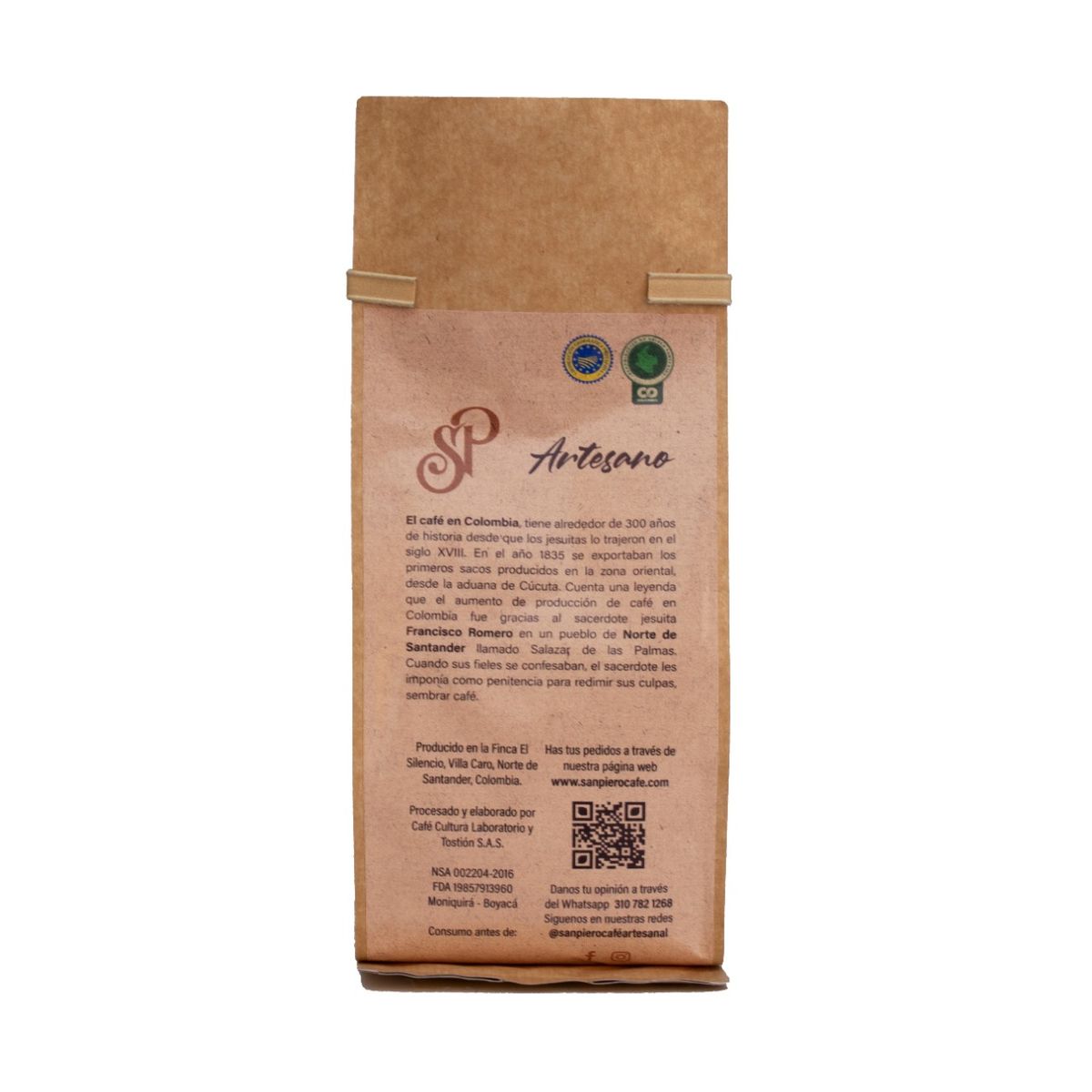 SAN PIERO CAFE ARTESANAL - CAFE ARTESANO GRANO
