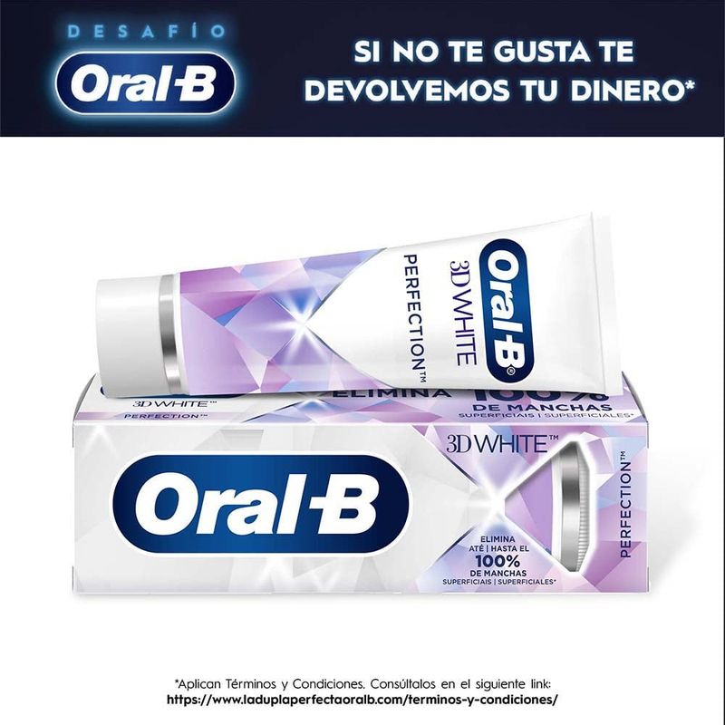 ORAL B - Crema Dental Oral B 3d White Perfection X 75ml.---