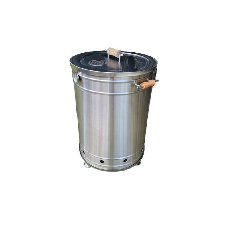 GENERICO - 28BARRILES BARRIL AHUMADOR DE ACERO INOXIDABLE CAPACIDAD 40 LIBRAS