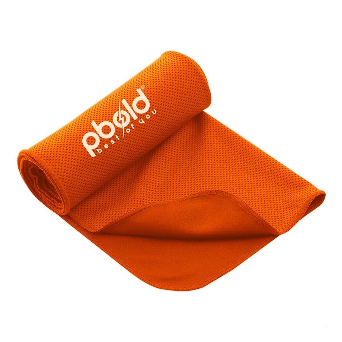 PBOLD - Toalla Cara Gym Microfibra Pbold Deportiva Gimasio Fitness Naranja