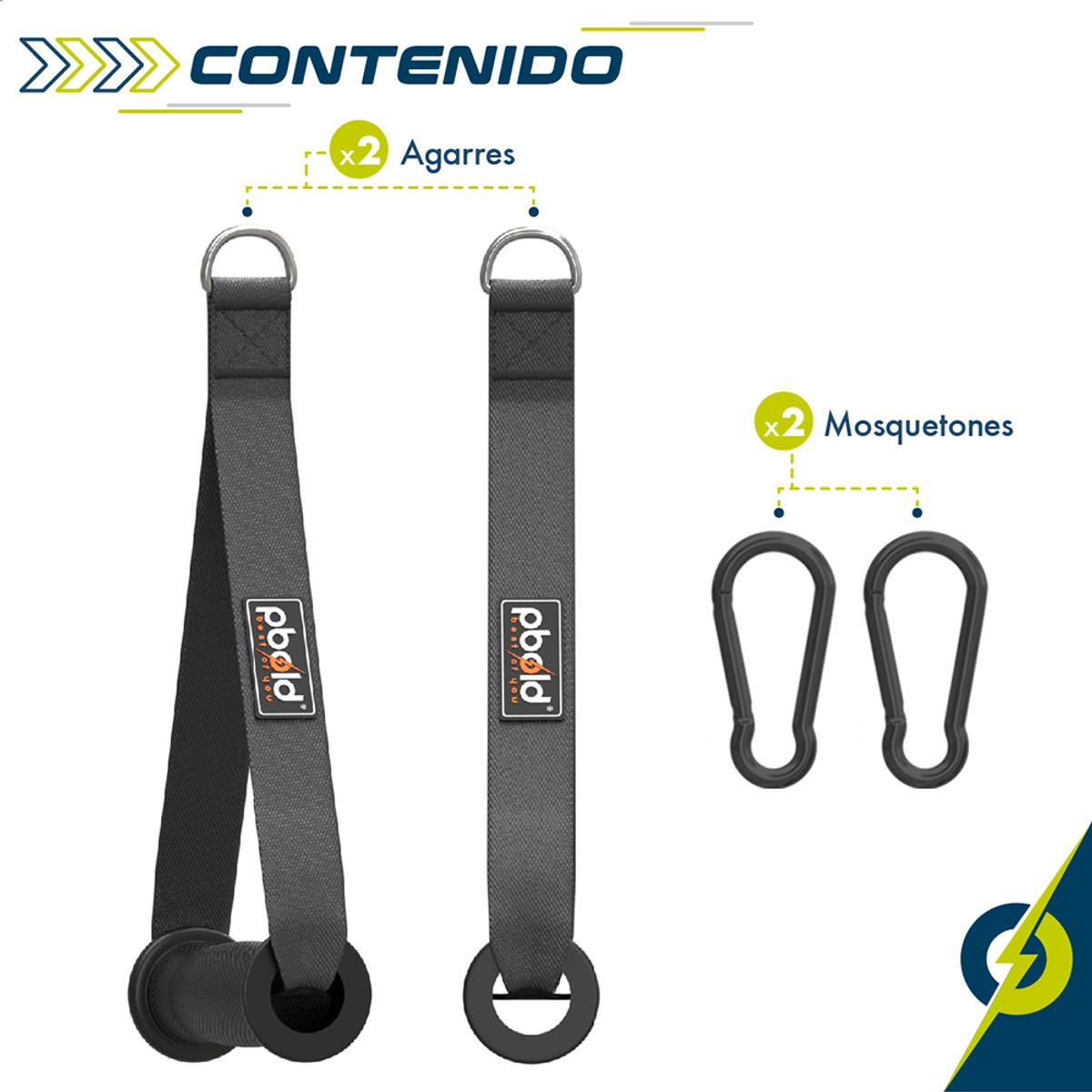 PBOLD - Agarre Polea Accesorio Gimnasio Triceps Biceps Hombro Pbold