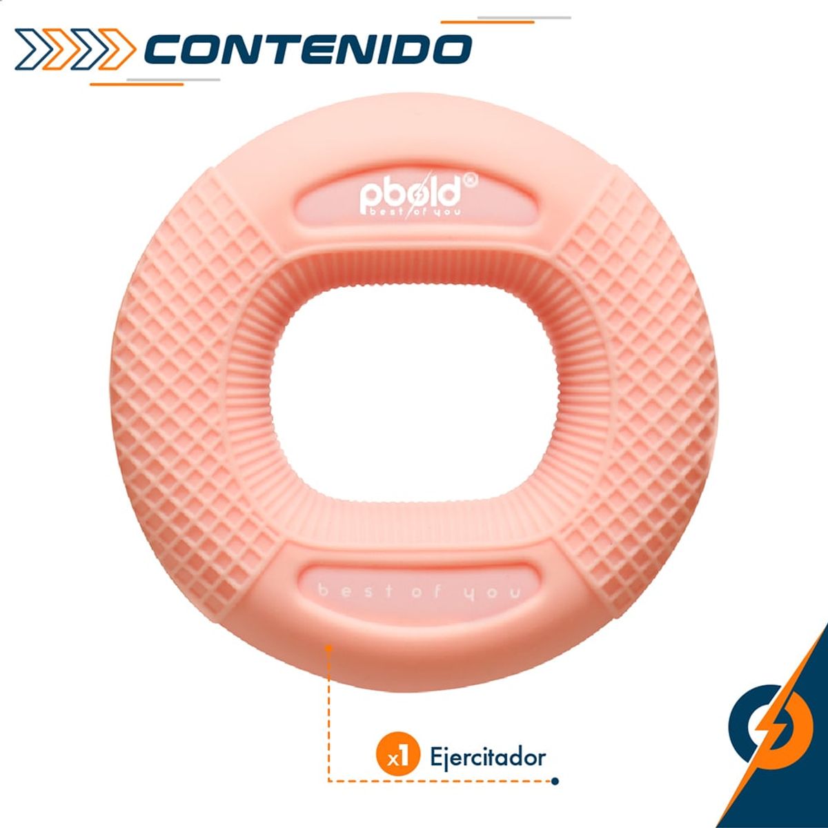 PBOLD - Hand Grip Ejercitador Mano Muñeca Dedo 30 Lb Rosa
