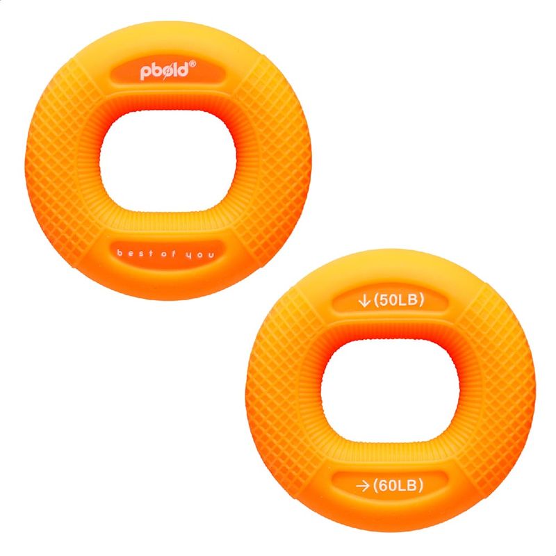 PBOLD - Hand Grip Ejercitador Antebrazo Mano Muñeca Dedo Pbold 60 Lb Naranja