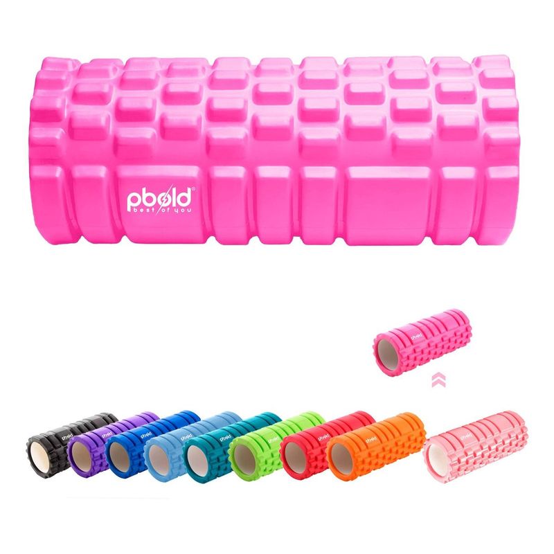PBOLD - Rodillo Foam Roller Yoga Pilates Fisioterapia Gym Fucsia