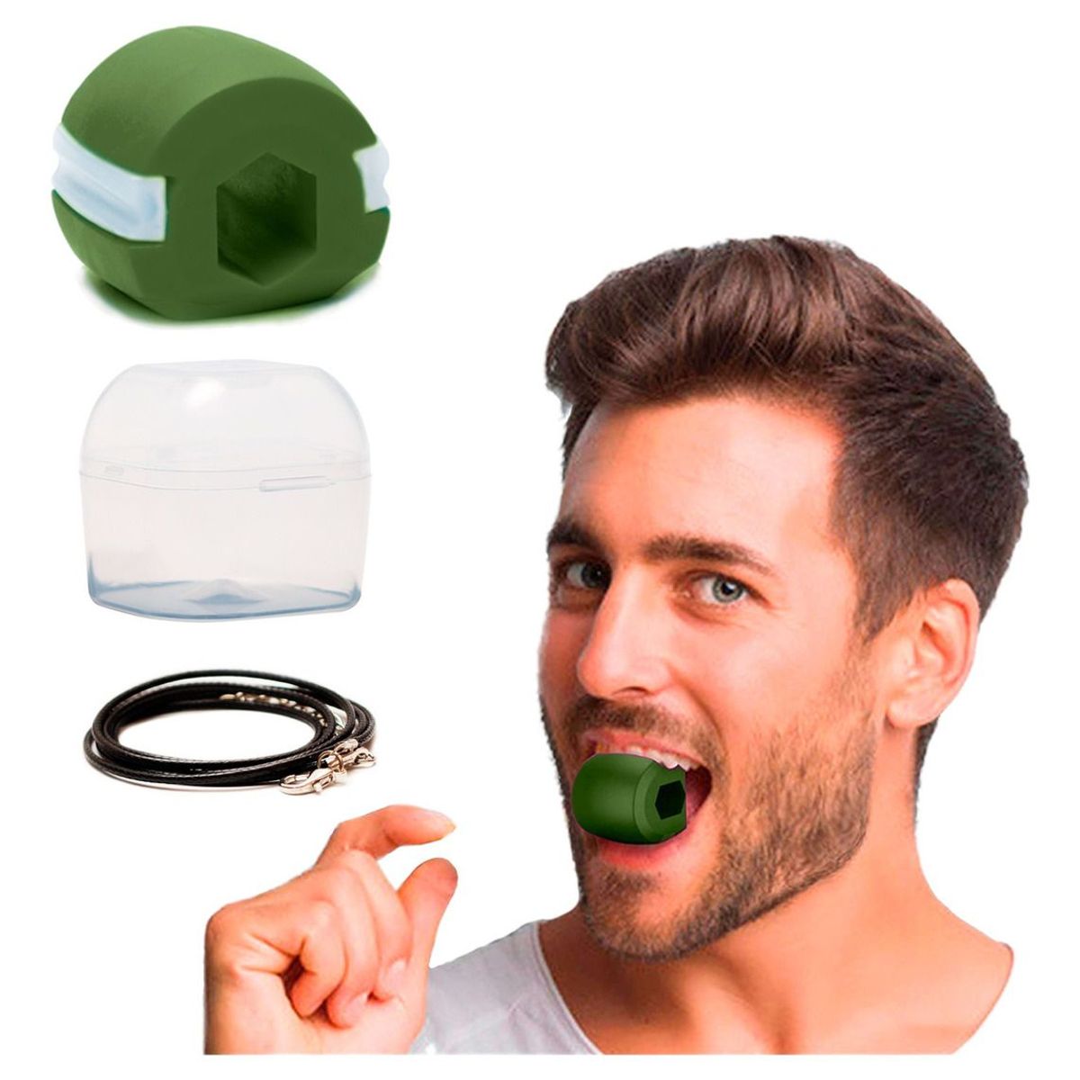 PBOLD - Ejercitador Mandíbula Tonificación Mejillas Jawline Verde