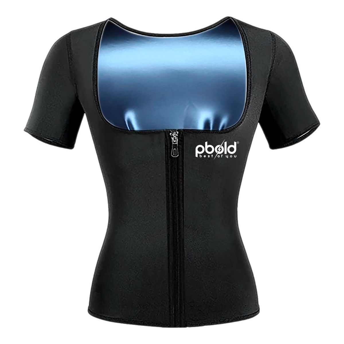 PBOLD - Camiseta Termica Traje Sauna Reductor Faja Moldeadora MujerL