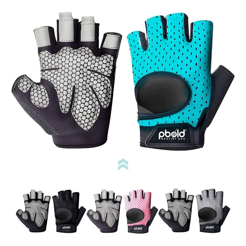 PBOLD - Guantes Pbold De Entrenamiento Ejercicio Gimasio Gym Fitness Azul S
