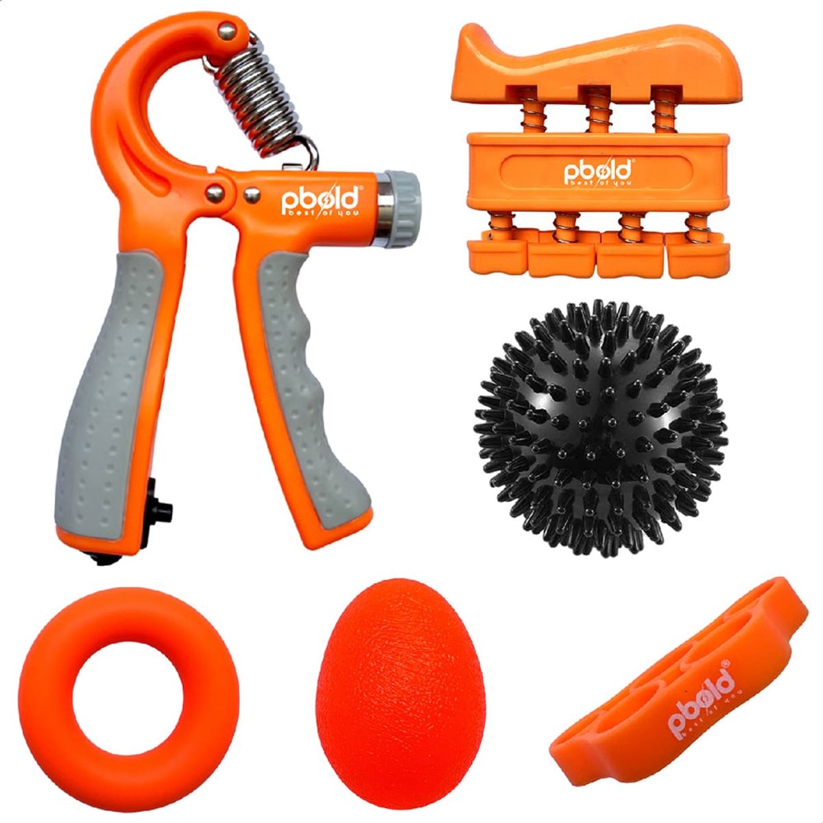 PBOLD - Kit Handgrip Ejercitador Terapia Ejercicio Recuperación