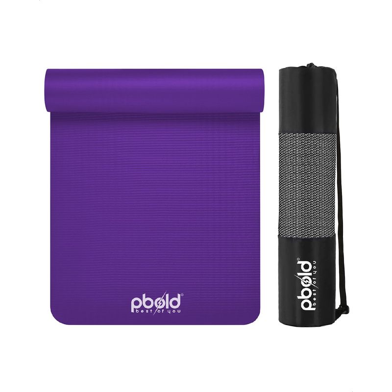 PBOLD - Colchoneta Yoga Pilates Tapete Ejercicios Enrollable Violeta