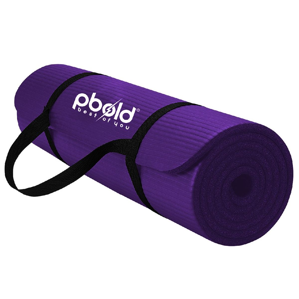 PBOLD - Colchoneta Yoga Pilates Tapete Ejercicios Enrollable Violeta